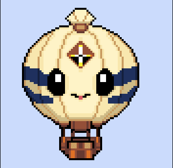 My concept for the Fakemon 'Globloon'. The Fakemon with the 'globetrotting' tagline for Pokémon Carnelian.