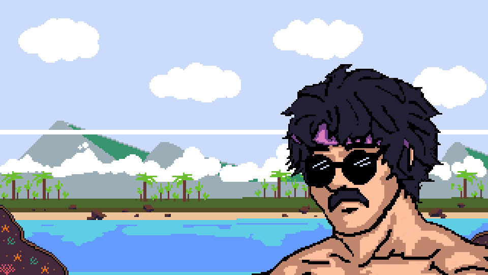 PixelJam 2024 TitleScreen animation