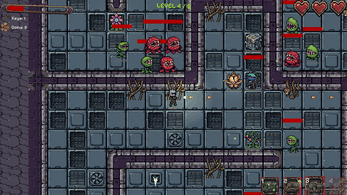 Alien Space Plants Level 4 game screenshot.